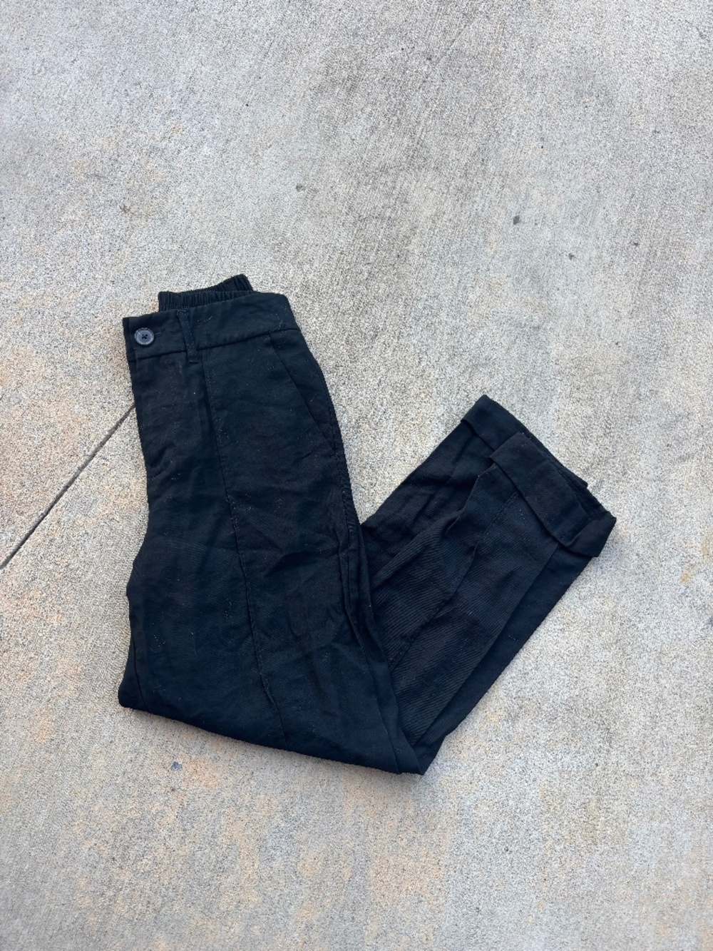 Black A New Day Cotton Trousers